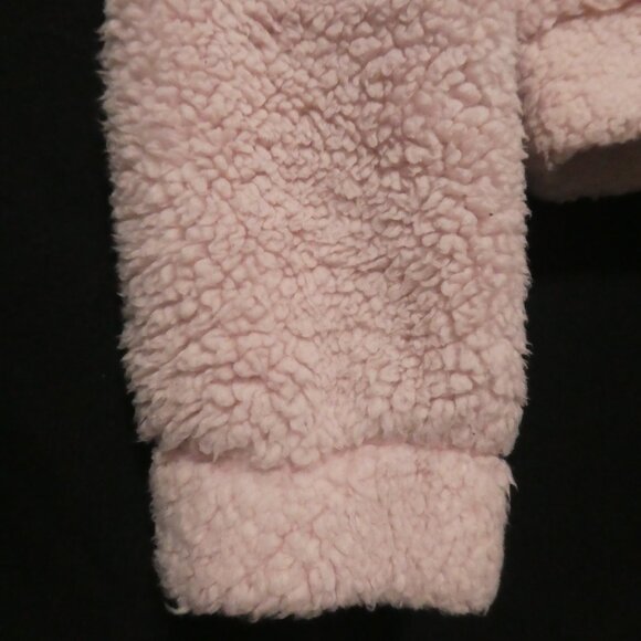 WEEKEND EDITION | small | Light Pink Hooded Teddy Jacket | Loop Zip Pull | GUC - Picture 7 of 16